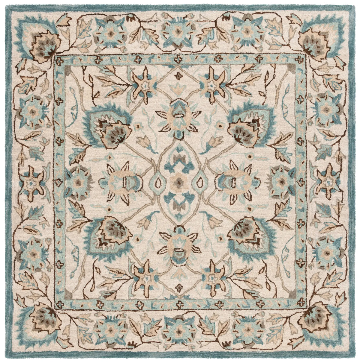 Safavieh Antiquity 6'-0" x 6'-0" Rug in Peacock / Blue