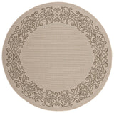 Safavieh Courtyard 6'-7" x 6'-7" Rug in Natural / Brown