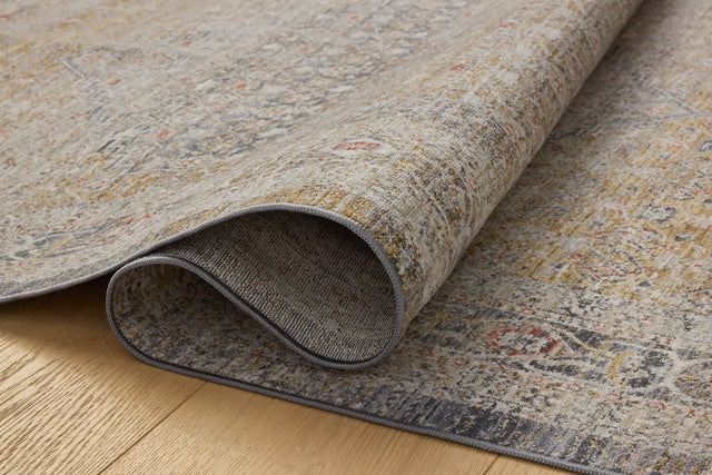 Chris Loves Julia x Loloi Ida IDA-02 Stone / Gold Rug - pile height
