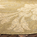 Safavieh Courtyard 6'-7" x 6'-7" Rug in Gold / Natural