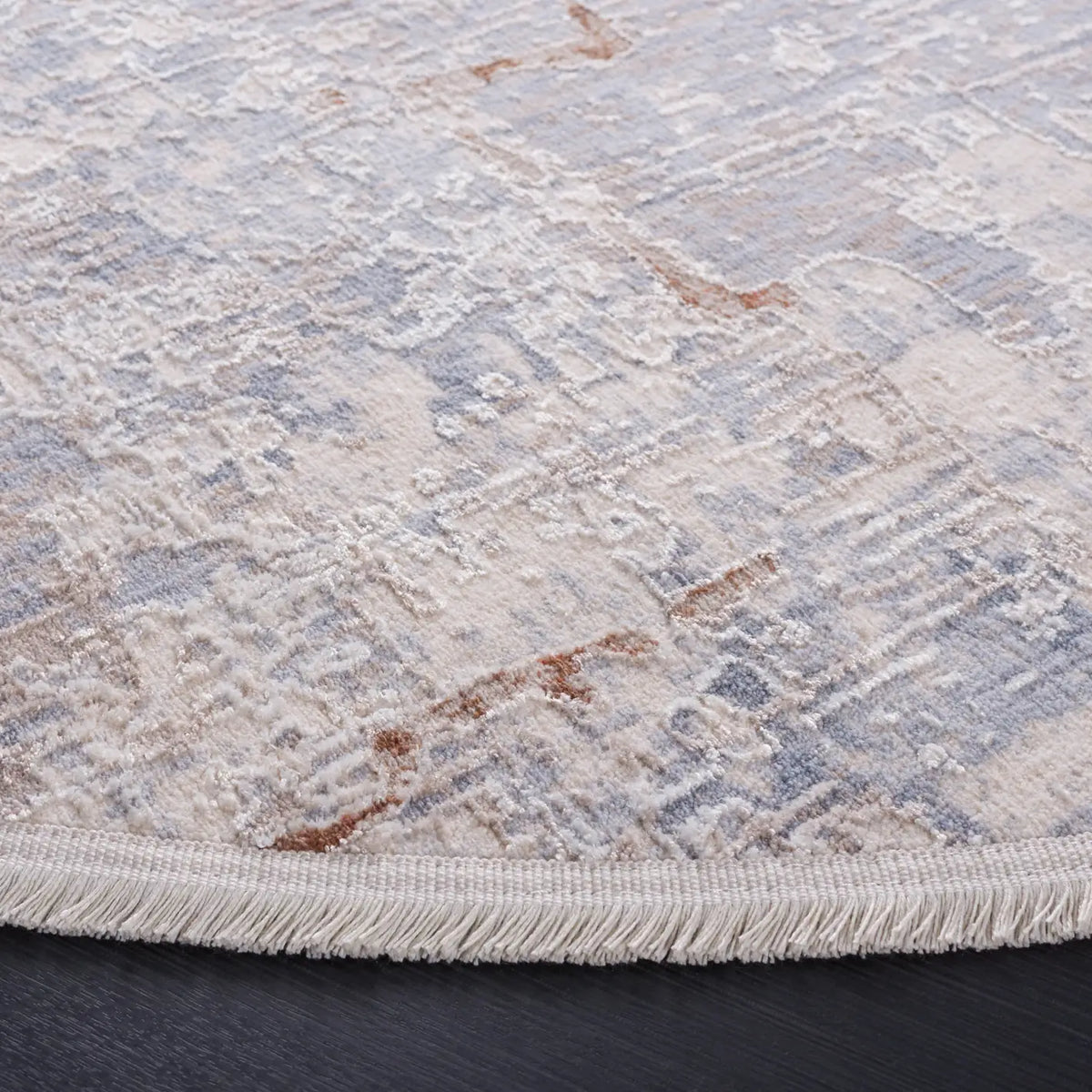 Safavieh Marmara 6'-7" x 6'-7" Rug in Beige / Blue Rust
