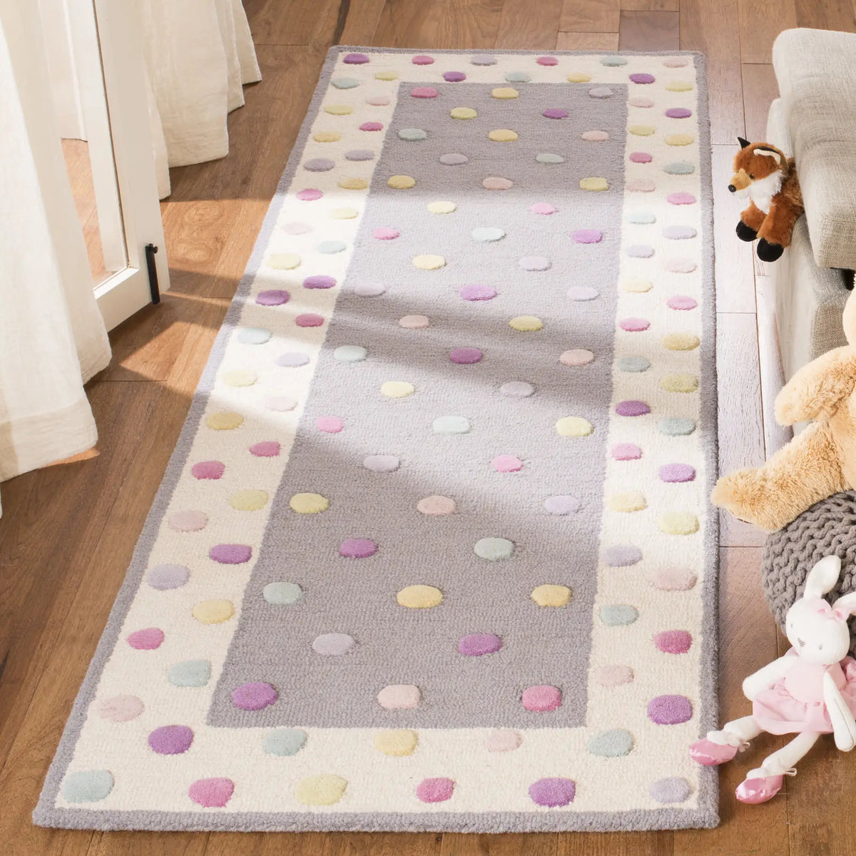 Safavieh Safavieh Kids 2'-6" x 10'-0" Rug in Grey / Multi