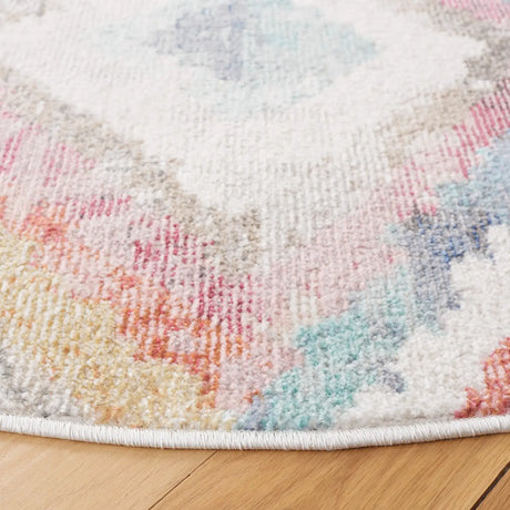 Safavieh Phoenix 500 6'-7" x 6'-7" Rug in Blue / Red