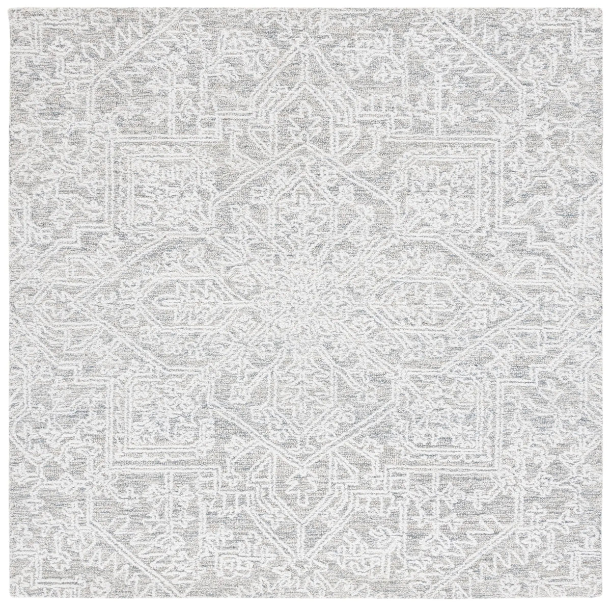 Safavieh Ebony 6'-0" x 6'-0" Rug in Grey / Ivory