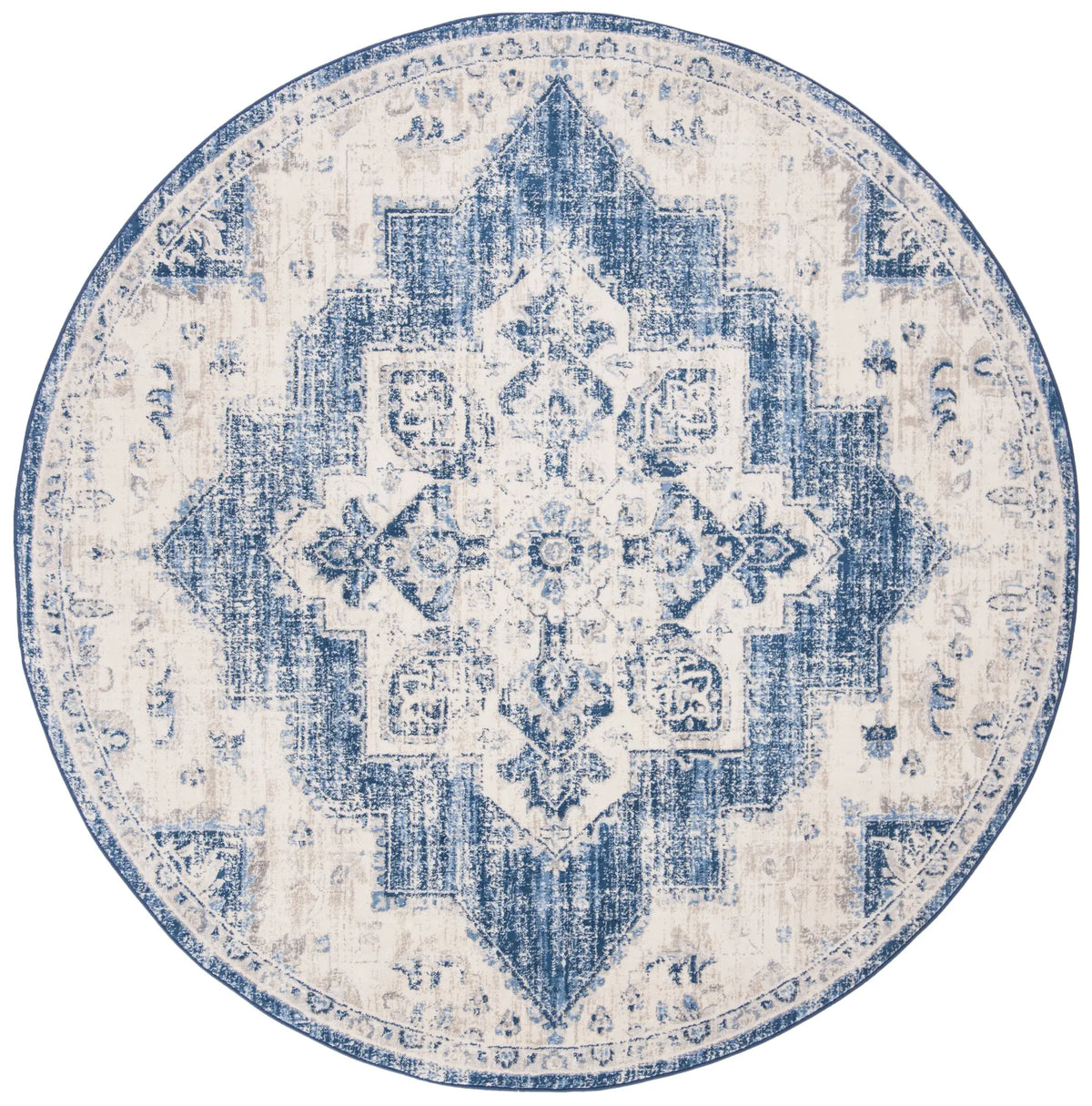 Safavieh Brentwood 10'-0" x 10'-0" Rug in Ivory / Navy
