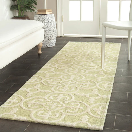 Safavieh Cambridge 2'-6" x 12'-0" Rug in Light Green / Ivory