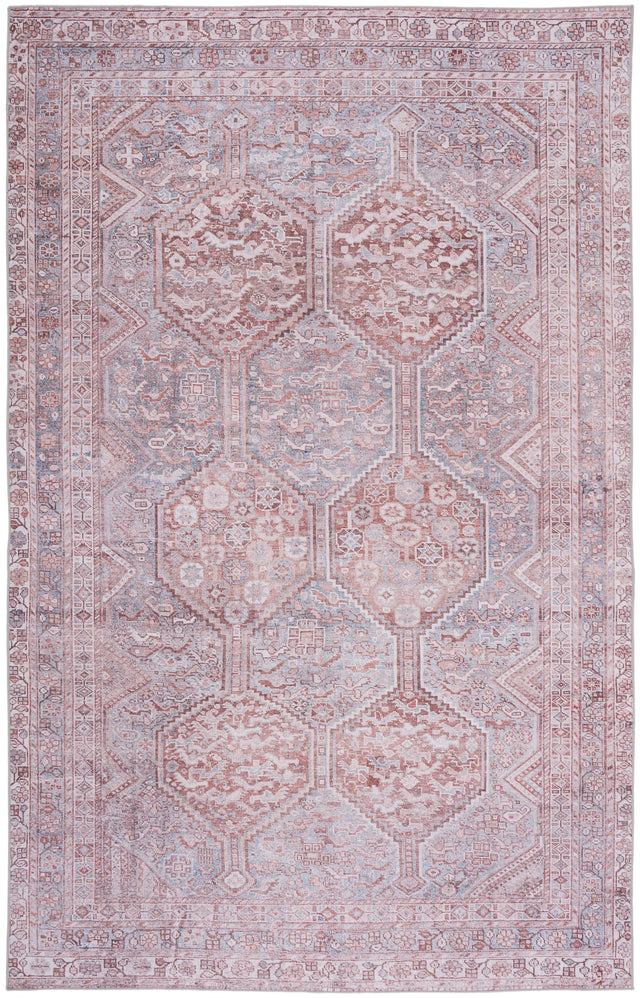 Safavieh Tucson 4'-0" x 6'-0" Rug in Grey / Rust