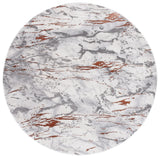 Safavieh Craft 6'-7" x 6'-7" Rug in Grey / Orange