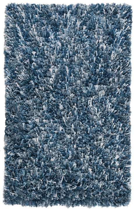 Safavieh Rio Shag 3'-0" x 5'-0" Rug in Navy / Ivory