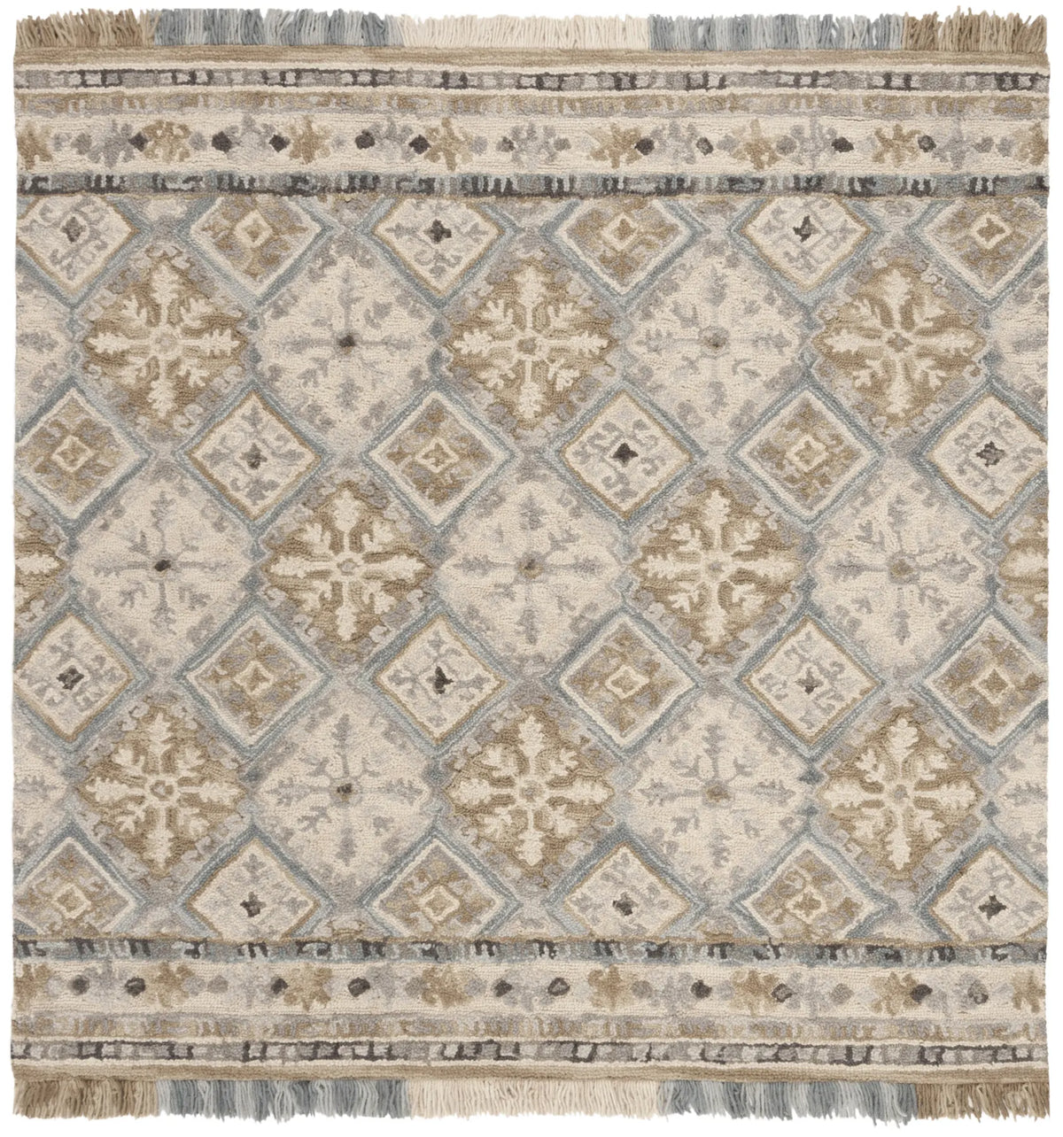 Safavieh Blossom 6'-0" x 6'-0" Rug in Beige / Light Blue