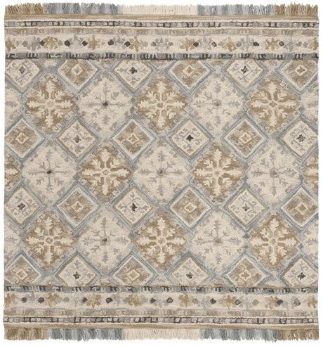 Safavieh Blossom 6'-0" x 6'-0" Rug in Beige / Light Blue