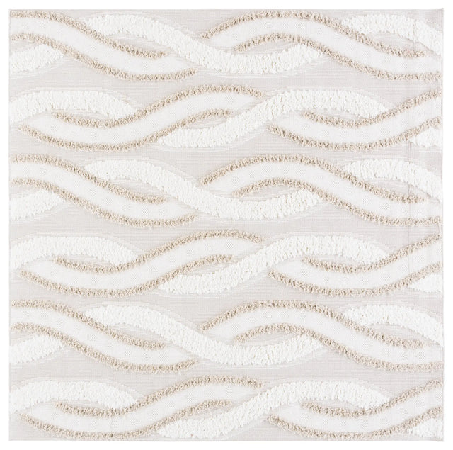 Safavieh Trends 6'-7" x 6'-7" Rug in Beige / Ivory