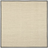 Safavieh Natural Fiber 7'-0" x 7'-0" Rug in Marble / Grey