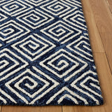 Safavieh Metro 4'-0" x 6'-0" Rug in Navy / Ivory