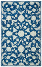 Safavieh Micro-Loop 4'-0" x 6'-0" Rug in Navy / Grey
