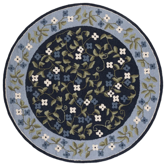 Safavieh Martha Stewart 6'-0" x 6'-0" Rug in Navy / Light Blue