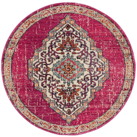 Safavieh Monaco 5'-0" x 5'-0" Rug in Pink / Multi