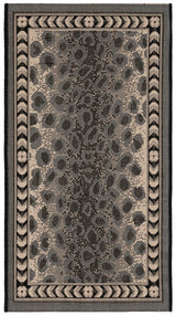Safavieh Courtyard 2'-0" x 3'-7" Rug in Grey / Black