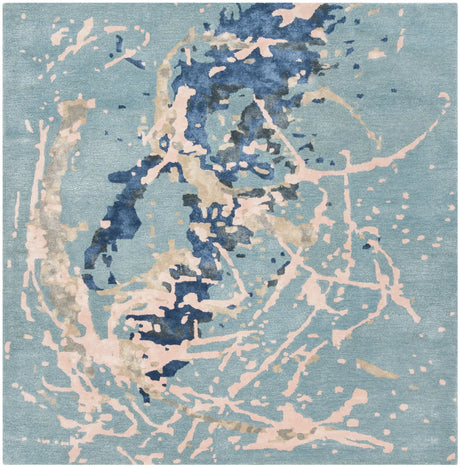 Safavieh Soho 6'-0" x 6'-0" Rug in Blue / Light Pink