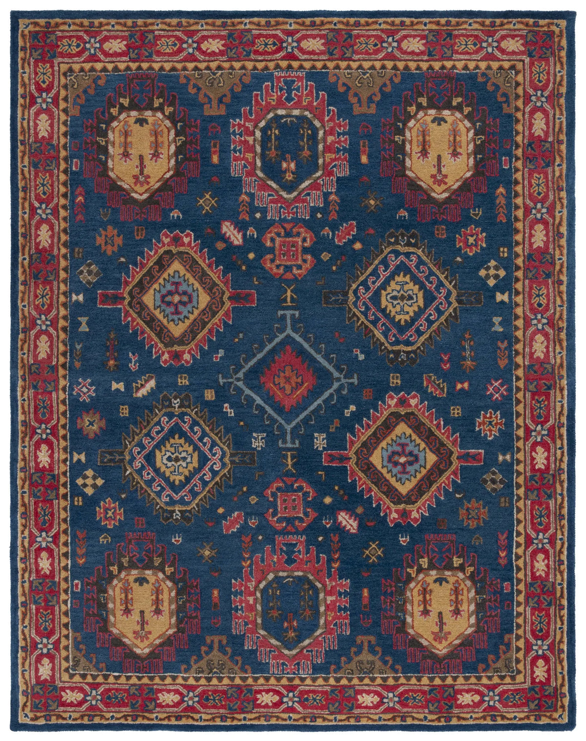 Safavieh Heritage 10'-0" x 14'-0" Rug in Navy / Red