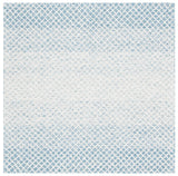 Safavieh Micro-Loop 5'-0" x 5'-0" Rug in Blue / Ivory