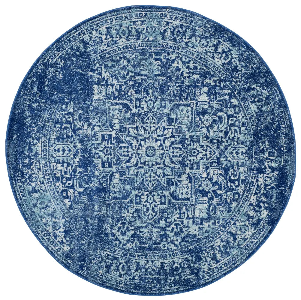 Safavieh Evoke 6'-7" x 6'-7" Rug in Navy / Ivory