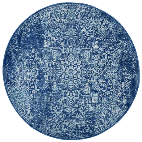 Safavieh Evoke 6'-7" x 6'-7" Rug in Navy / Ivory