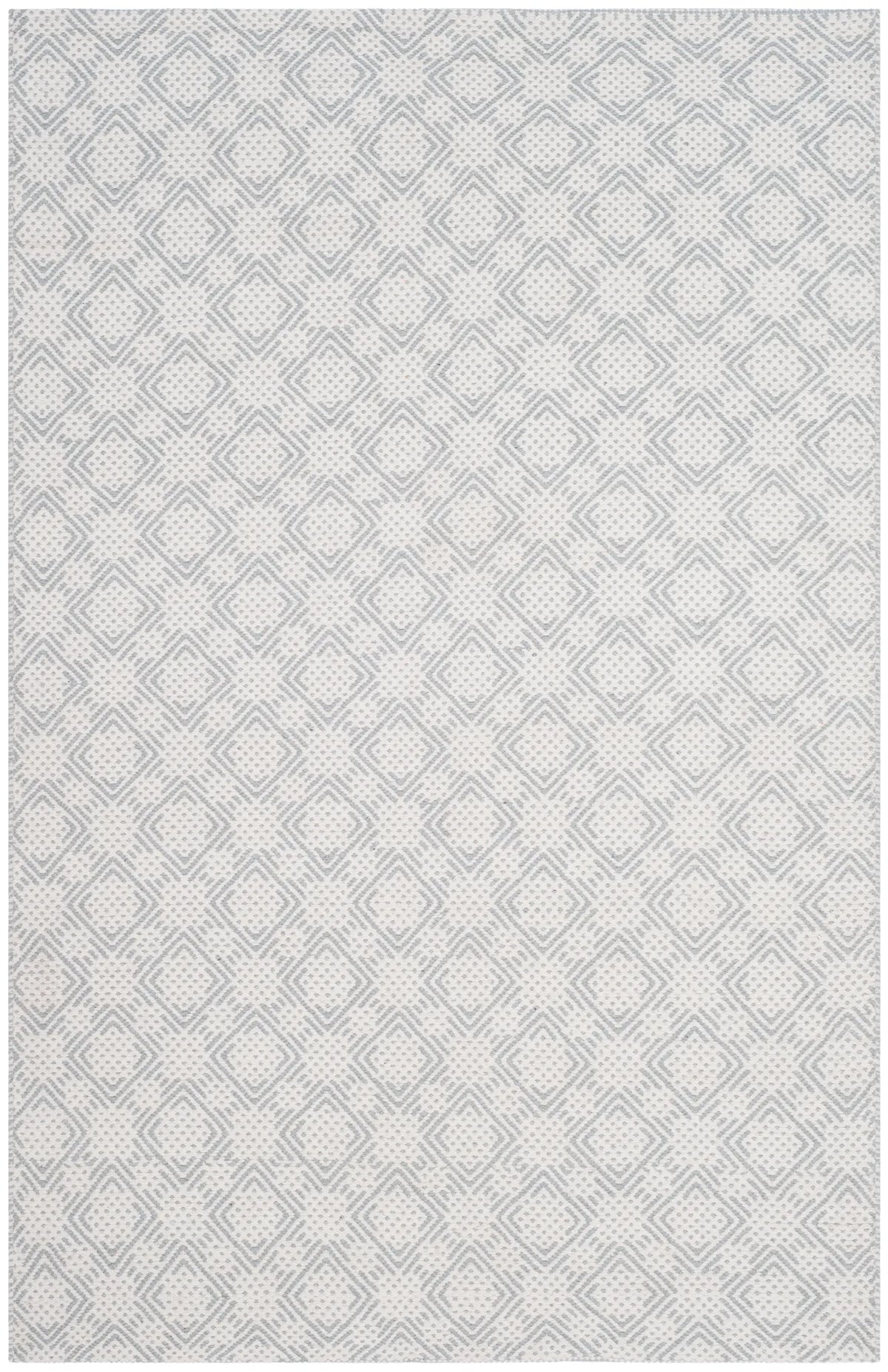 Safavieh Klc-Cotton Kilim 4'-0" x 6'-0" Rug in Grey / Ivory