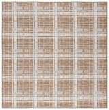 Safavieh Beach House 6'-7" x 6'-7" Rug in Brown / Ivory