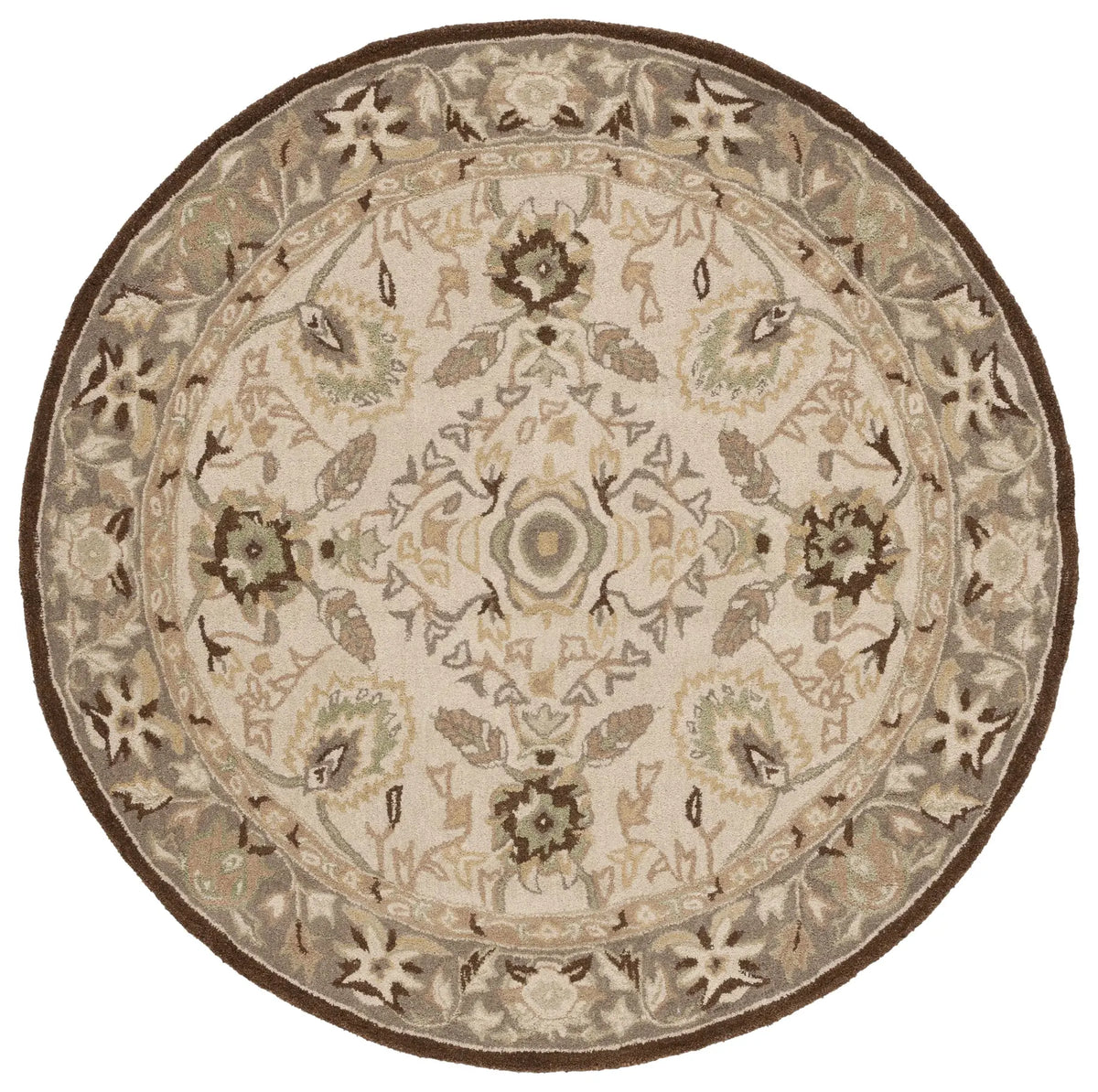 Safavieh Anatolia 6'-0" x 6'-0" Rug in Ivory / Brown