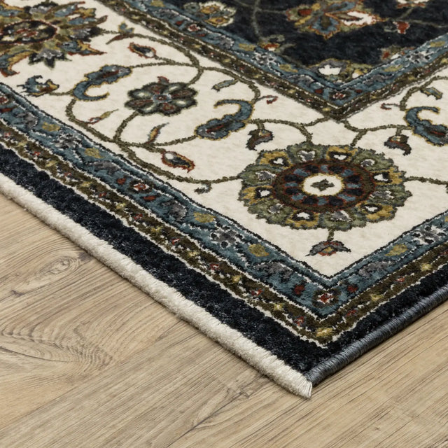 Oriental Weavers Sphinx Vivian VI03A Ivory Rugs - corner detail