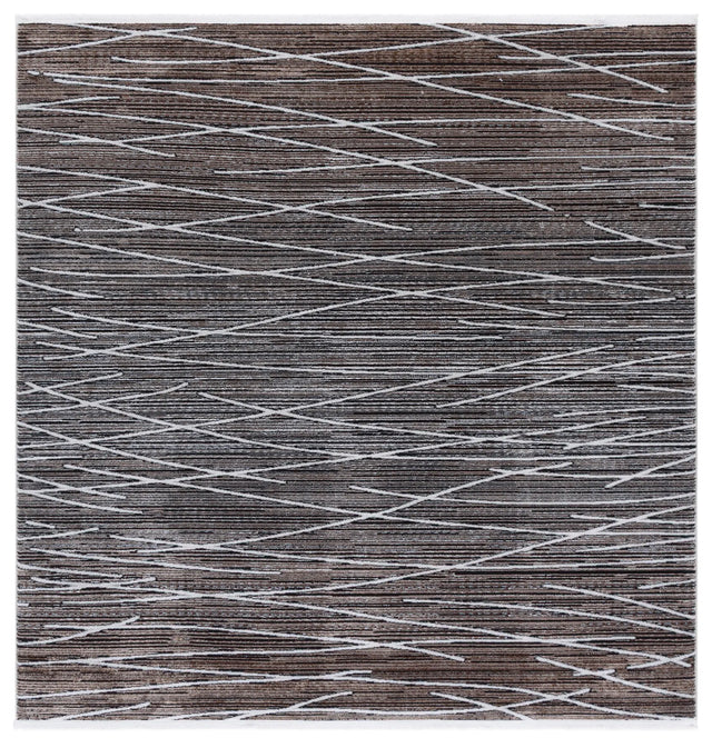 Safavieh Mila 6'-7" x 6'-7" Rug in Beige / Ivory Black