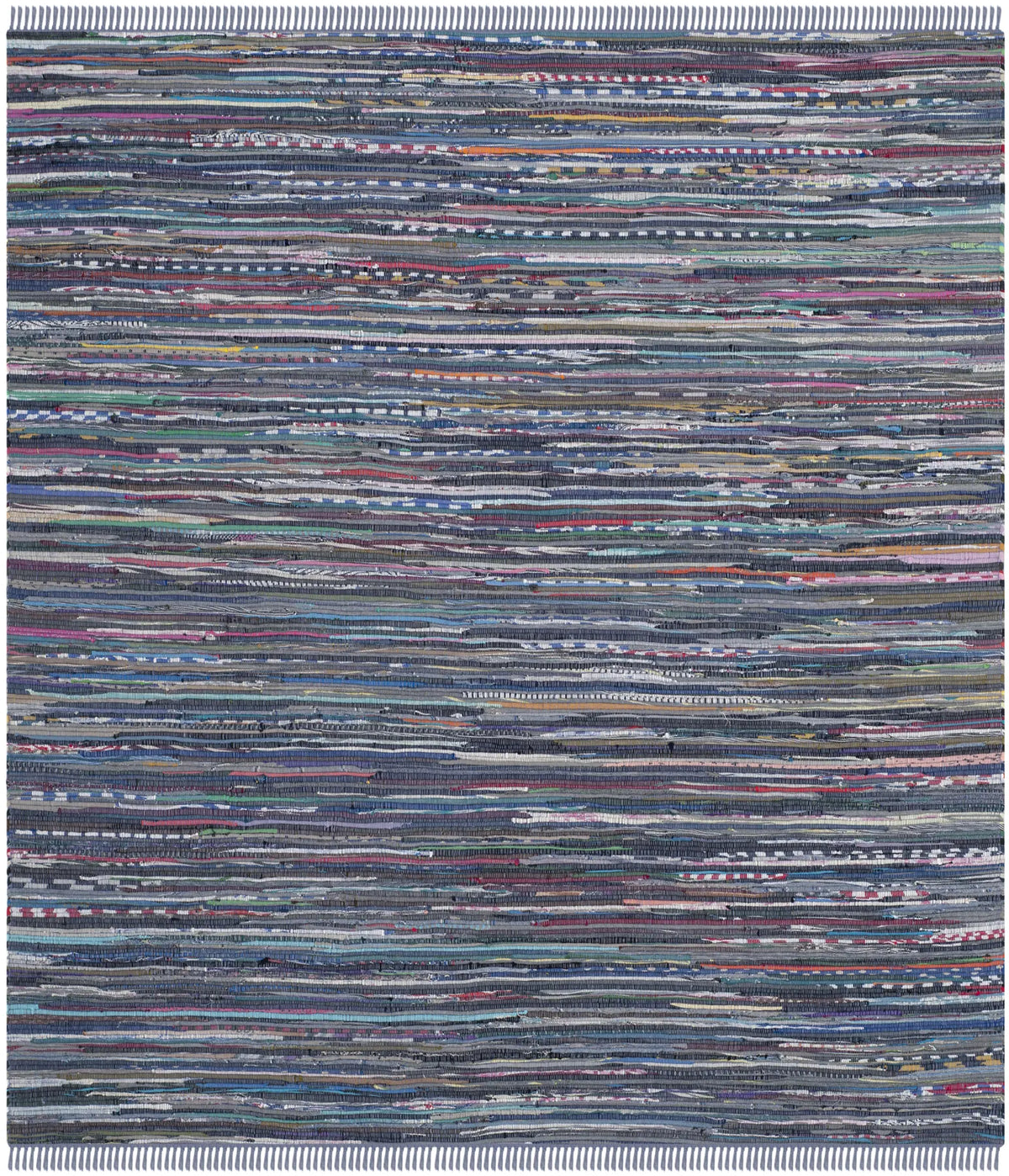Safavieh Rag Rug 6'-0" x 6'-0" Rug in Purple / Multi