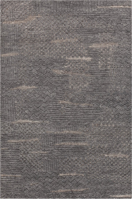 Chandra Keeley KEE-57000 Gray rug, flat view