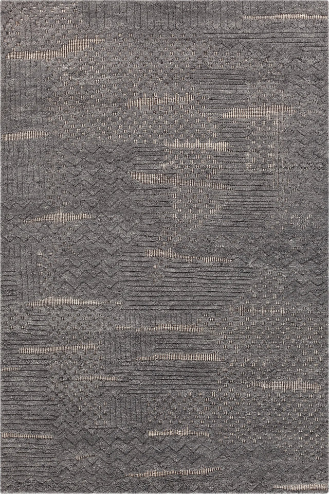 Chandra Keeley KEE-57000 Gray rug, flat view