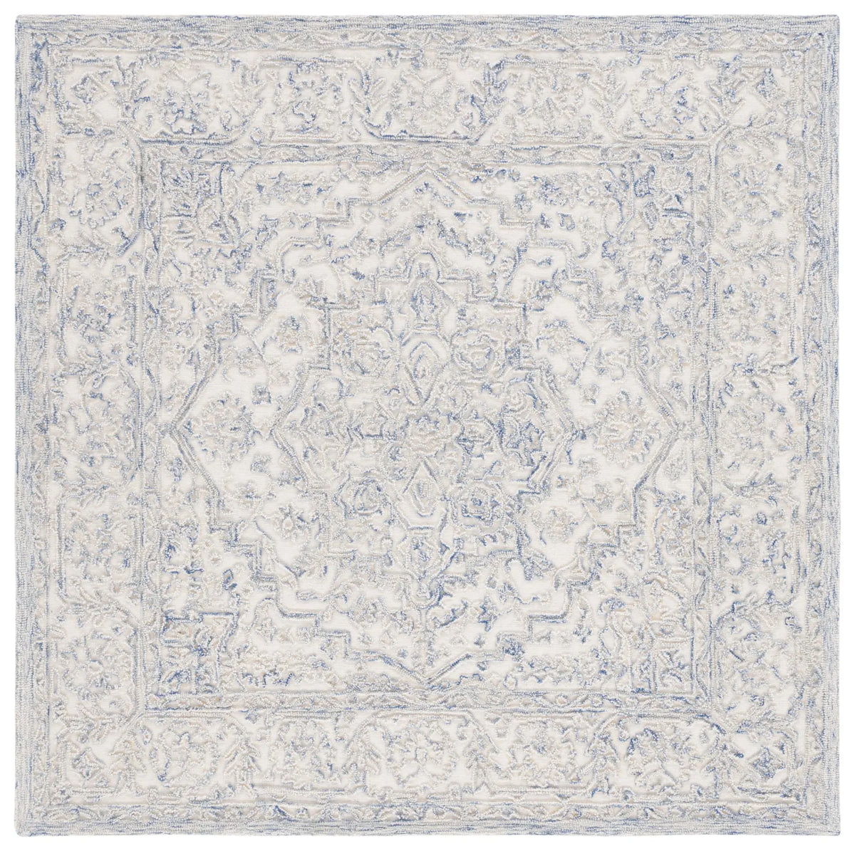 Safavieh Martha Stewart 6'-0" x 6'-0" Rug in Ivory / Blue