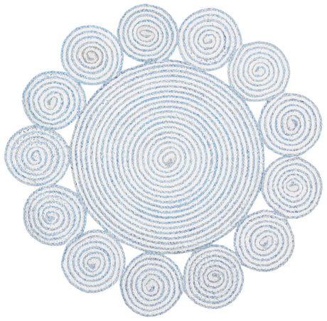 Safavieh Cape Cod 3'-0" x 3'-0" Rug in Blue / Ivory