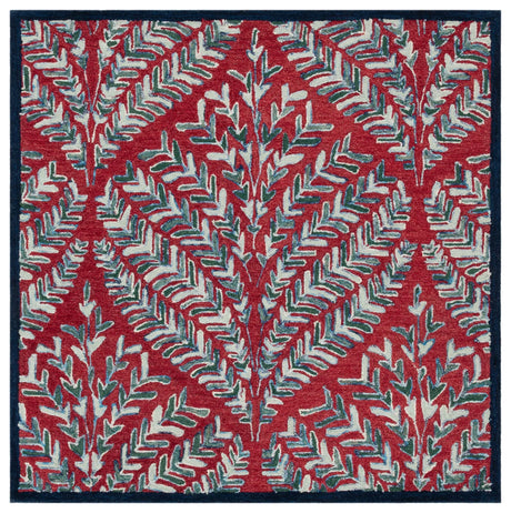 Safavieh Capri 5'-0" x 5'-0" Rug in Red / Green