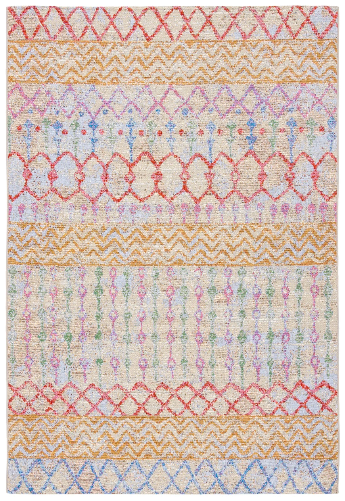 Safavieh Summer 4'-0" x 6'-0" Rug in Gold / Blue