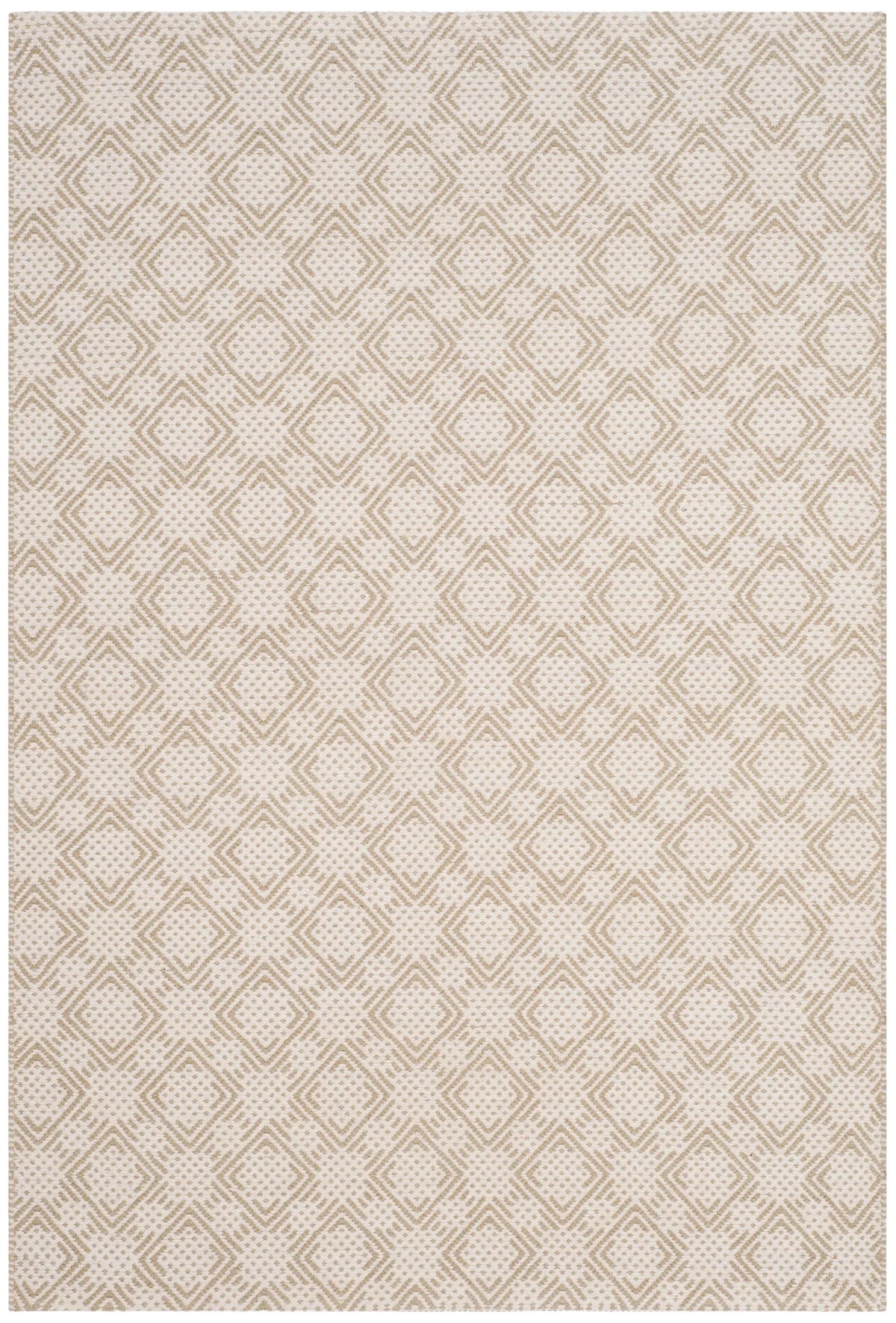Safavieh Klc-Cotton Kilim 4'-0" x 6'-0" Rug in Beige / Ivory