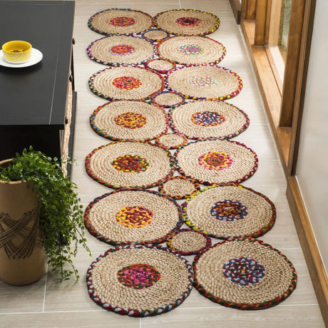 Safavieh Cape Cod 2'-3" x 8'-0" Rug in Red / Natural