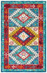 Safavieh Aspen 4'-0" x 6'-0" Rug in Blue / Rust
