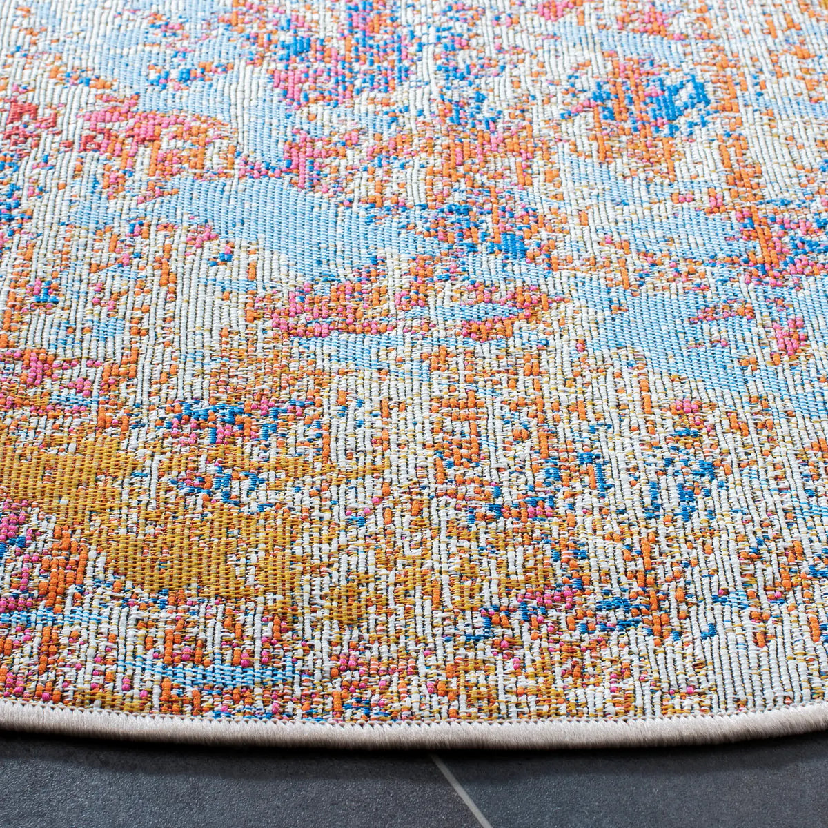 Safavieh Summer 6'-7" x 6'-7" Rug in Ivory / Light Blue