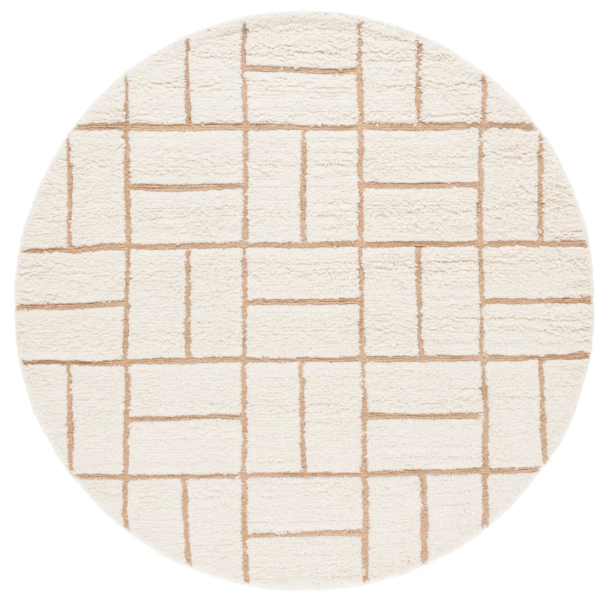 Safavieh Casablanca 6'-0" x 6'-0" Rug in Natural / Ivory