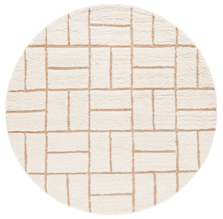 Safavieh Casablanca 6'-0" x 6'-0" Rug in Natural / Ivory