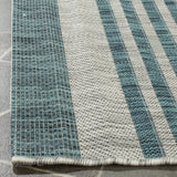 Safavieh Courtyard 4'-0" x 5'-7" Rug in Grey / Blue
