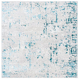 Safavieh Amelia 6'-7" x 6'-7" Rug in Grey / Turquoise