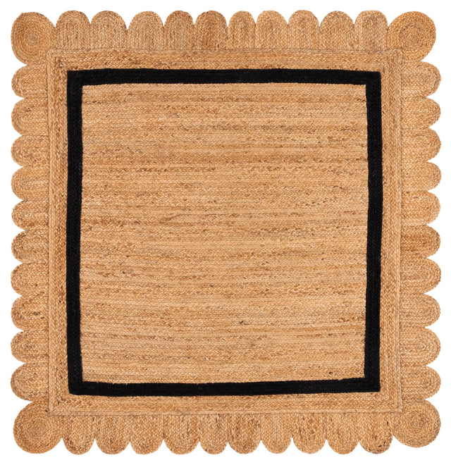 Safavieh Natural Fiber 6'-0" x 6'-0" Rug in Natural / Black