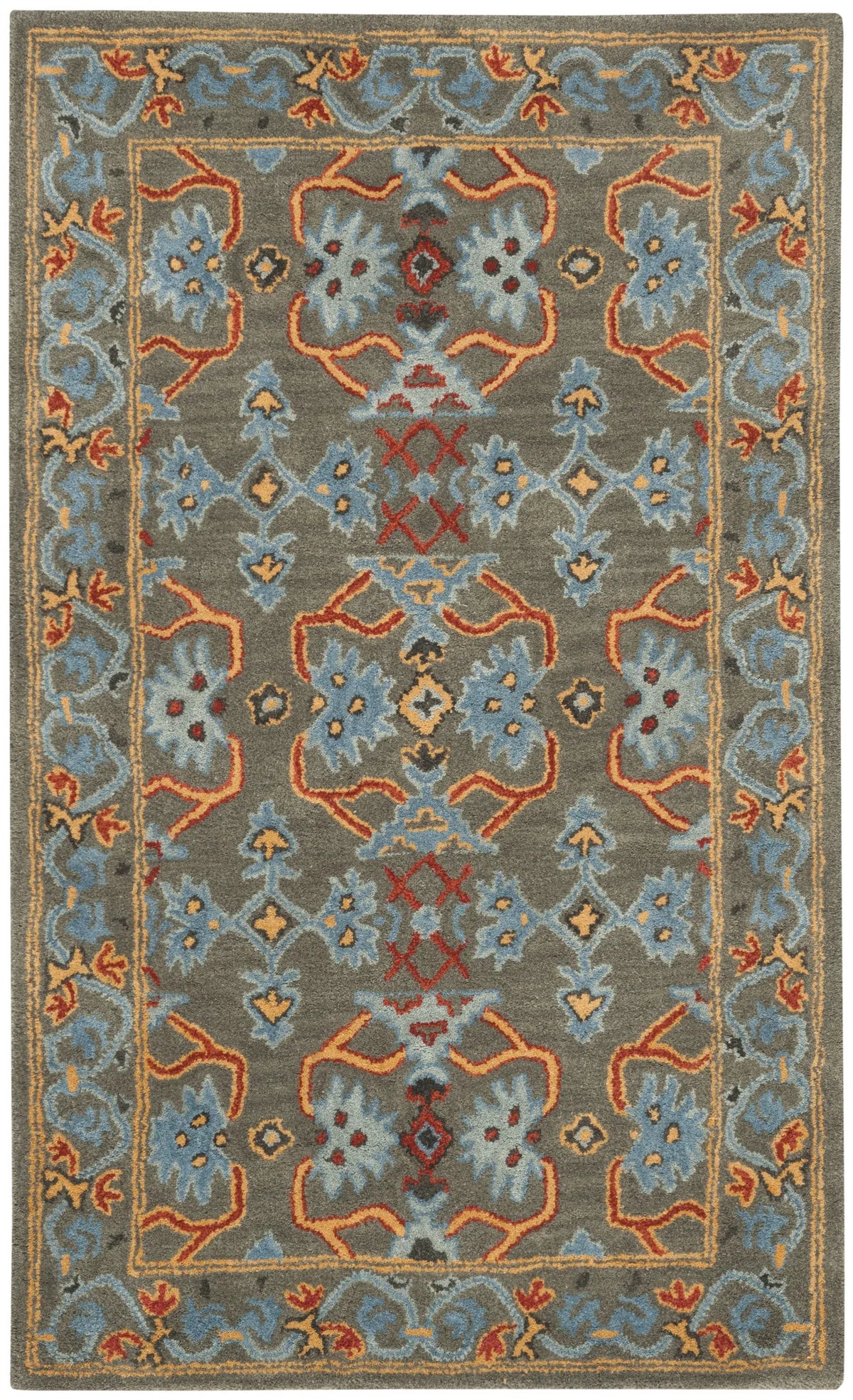 Safavieh Heritage 3'-0" x 5'-0" Rug in Sage / Blue