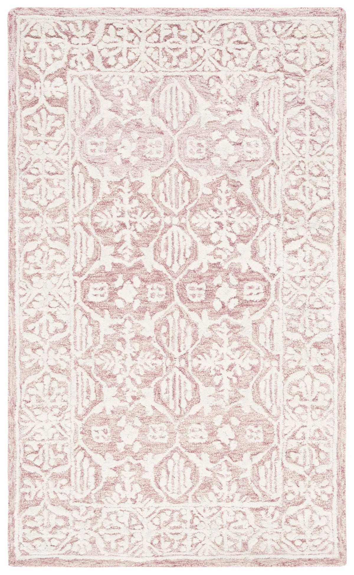 Safavieh Metro 3'-0" x 5'-0" Rug in Dark Pink / Ivory